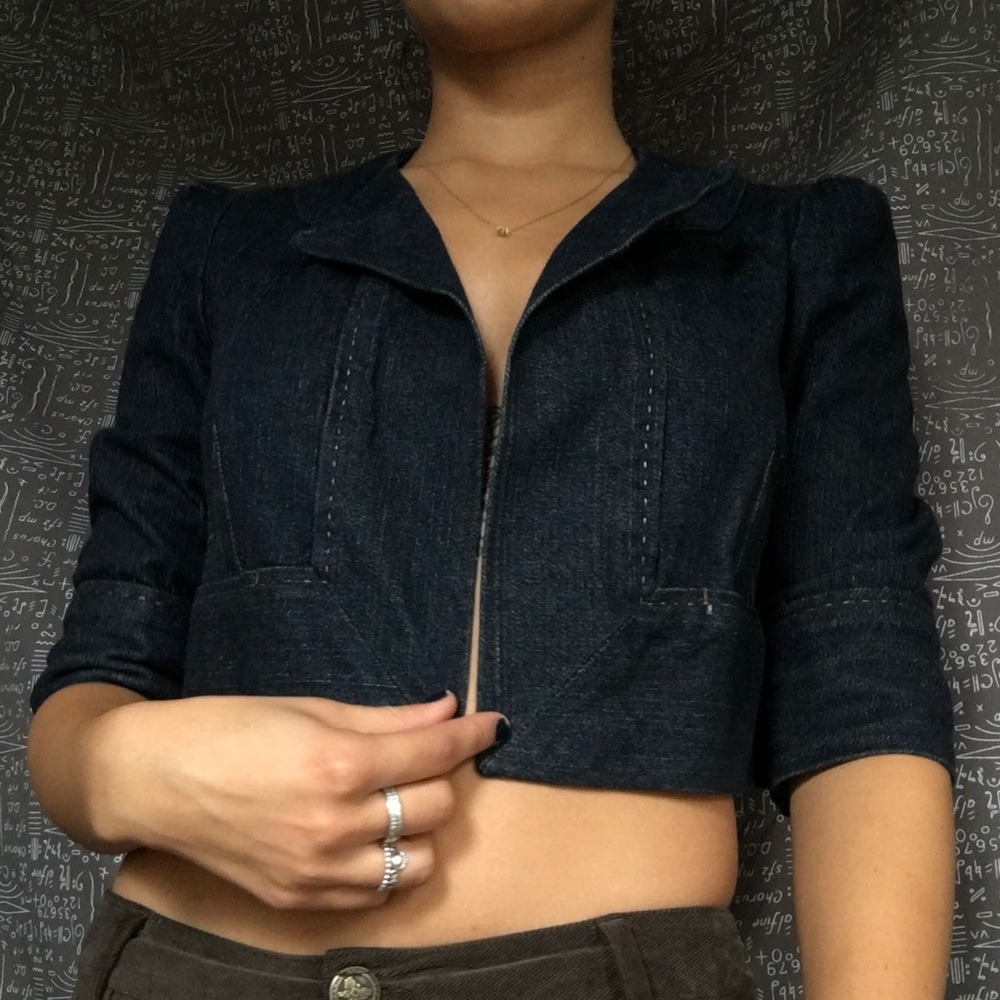 Cropped DVF Jean Jacket